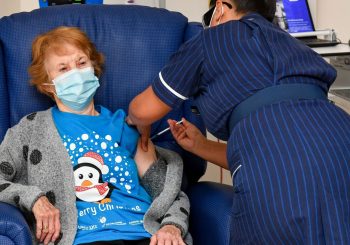 COVID-19 vaccine: Historic moment first UK patient Margaret Keenan, 90 receives coronavirus Pfizer/BioNTech