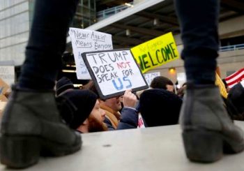Anti Trump Protests at Airports after Muslim Ban