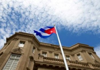 Cuban Flag Raised at Washington