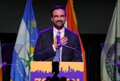 New York Mayor-elect Zohran Mamdani challenges Donald Trump in victory speech by Amy Sedghi; Nick Visser, Lauren Gambinoand and Fran Lawther 